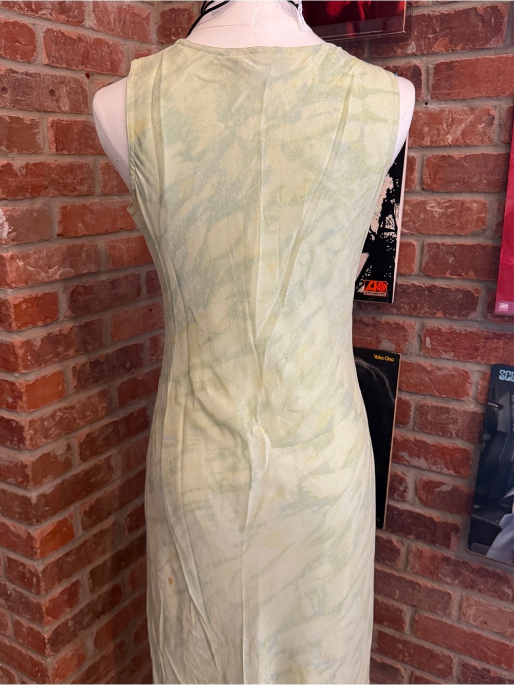 vintage 90s maxi slip dress with pink floral print - Picture 3 of 6